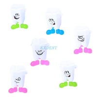 10pcs mix color mini baby tooth box organizer kids milk teeth storage box baby deciduous tooth holder container dentistry tools