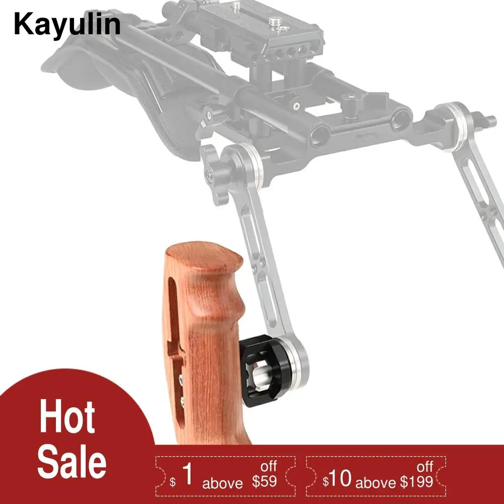 Регулируемая деревянная рукоятка Kayulin с креплением розетки M6 винтовое