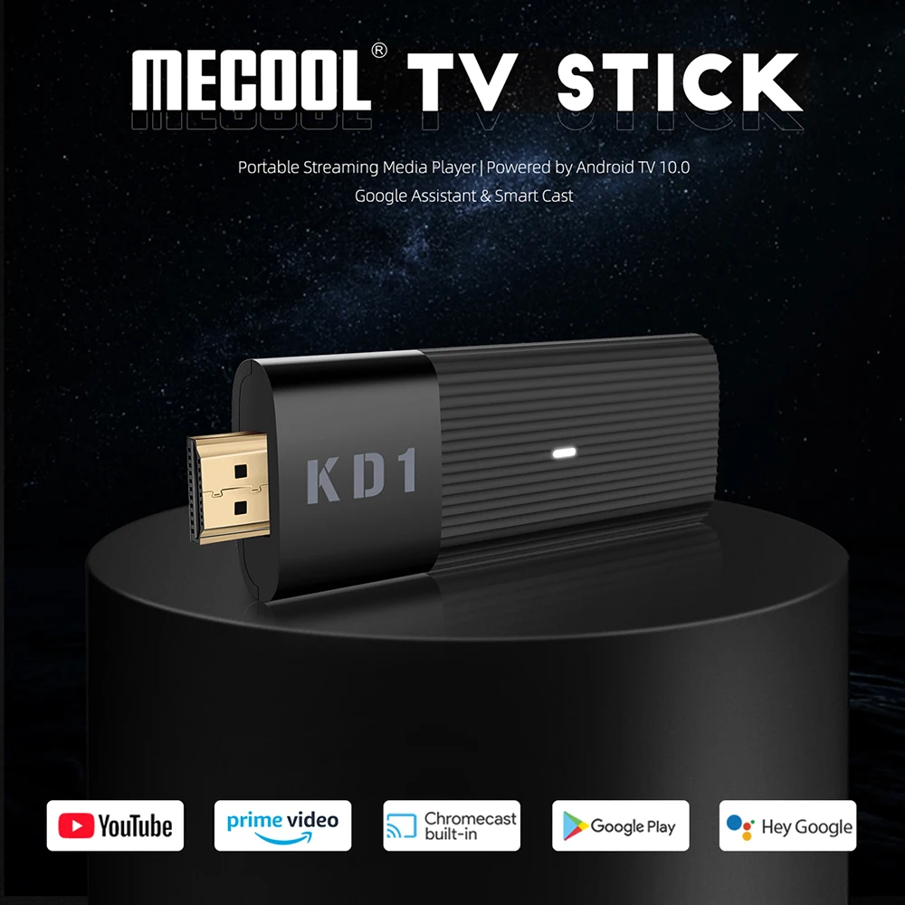 ТВ-приставка Mecool KD1 Android 10 глобальная версия 2 + 16 ГБ Amlogic S905Y2 4/5G Wi-Fi BT4.2 4K HDR10 |