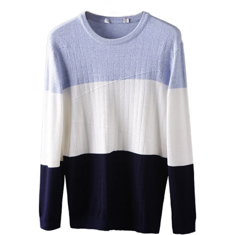

SOUL OF TIGER 2021 British Fashion New Spring Knitwear Mens Casual O-Neck Knitted Pullovers Male Vintage Loose Sweater Plus Size