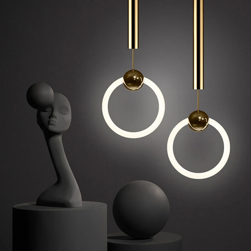 Креативный светодиодный подвесной светильник в скандинавском стиле лампа лофт