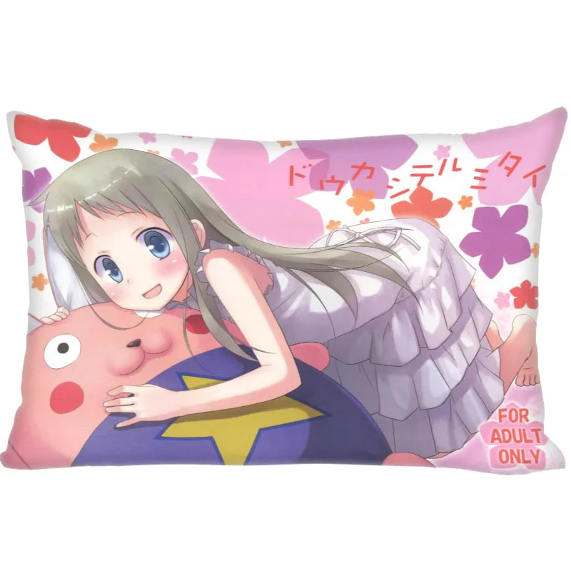 Прямоугольная подушка чехлы горячая Распродажа лучшее качество Аниме ANOHANA