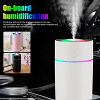 320ml car air humidifier portable air freshener with led night light 2 modes usb oil diffuser for home car interior accessories