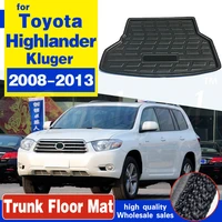rear cargo mat trunk fit for toyota highlander kluger 2008 2013 tray boot liner floor carpet protector pad 2009 2010 2011 2012