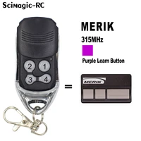 merik remote control 315mhz transmitter key fob for garage door
