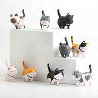 kids funny cute cat ornaments toys home bookshelf decoration animal statue handmade doll decoration toys lovely desk accessories