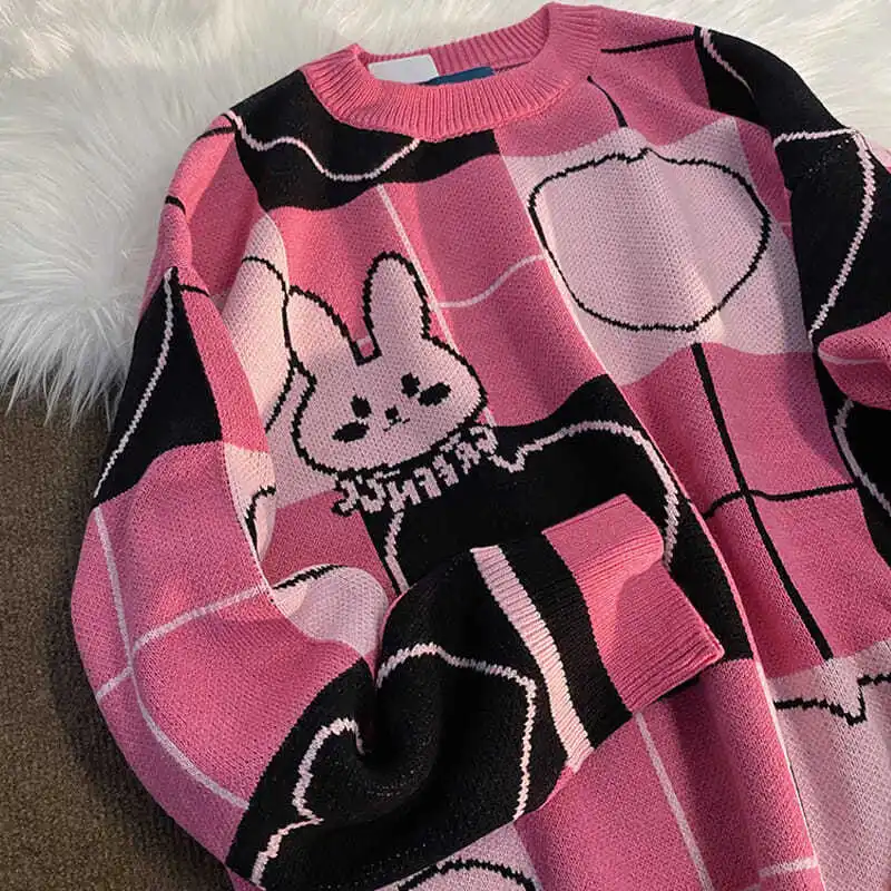 Женский трикотажный пуловер с круглым вырезом длинным рукавом | Мужская одежда