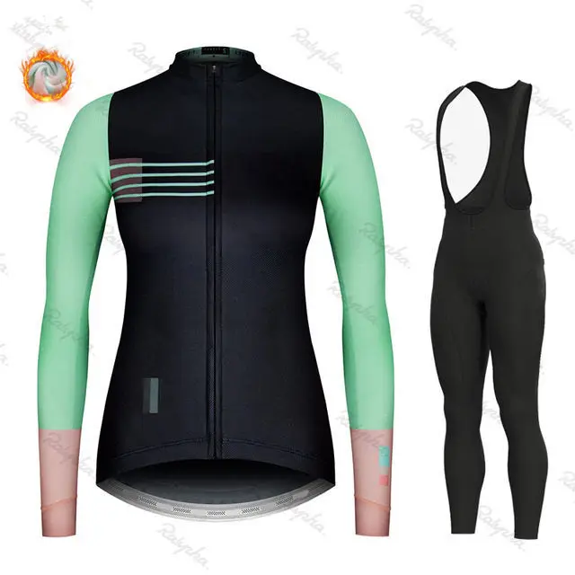 

2021 профессиональная велосипедная команда, женские велосипедные куртки, Зимняя Теплая Флисовая веломайка, горный велосипед, велосипедный т...