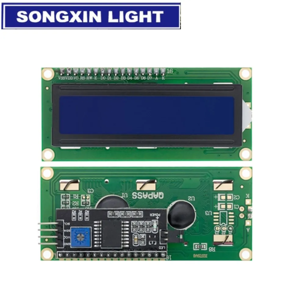 Модуль ЖКД синий зеленый экран IIC/I2C 1602 для Arduino LCD UNO r3 Mega2560 LCD1602 |