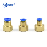 pcf pneumatic components quick straight pipe quick insert connector copper internal thread pcf4681012 m501020304 pcf6 01