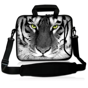 white tiger laptop 13 3 14 15 4 17 notebook case for macbook pro 13 waterproof laptop shoulder bag for hp acer lenovo xiaomi free global shipping