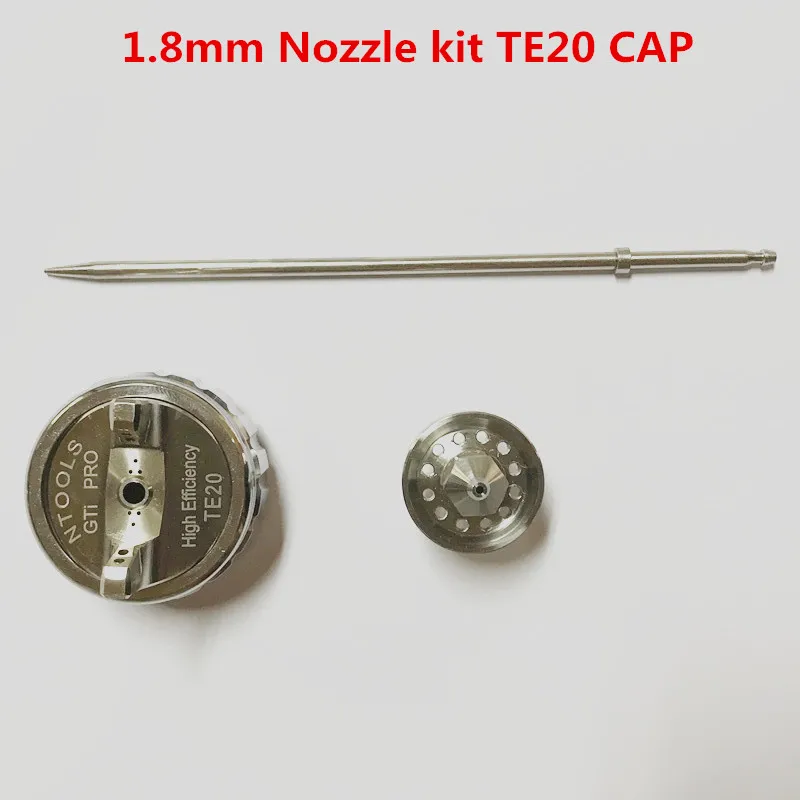 18mm TE20 Cap GTI ручной распылитель форсунки, 1,3/1,8 мм, иглы сопла и крышка сопла T110/TE20 набор соплов, GTI комплект соплов GTI запасные части - Цвет: 18mm TE20 Cap