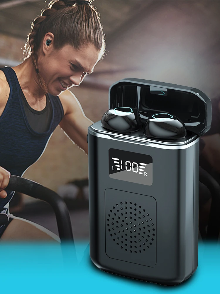 

TWS Bluetooth Earphones With Microphone Touch Control Wireless Headphones HIFI Mini M6 In-ear Earbuds Sport Running Heasets