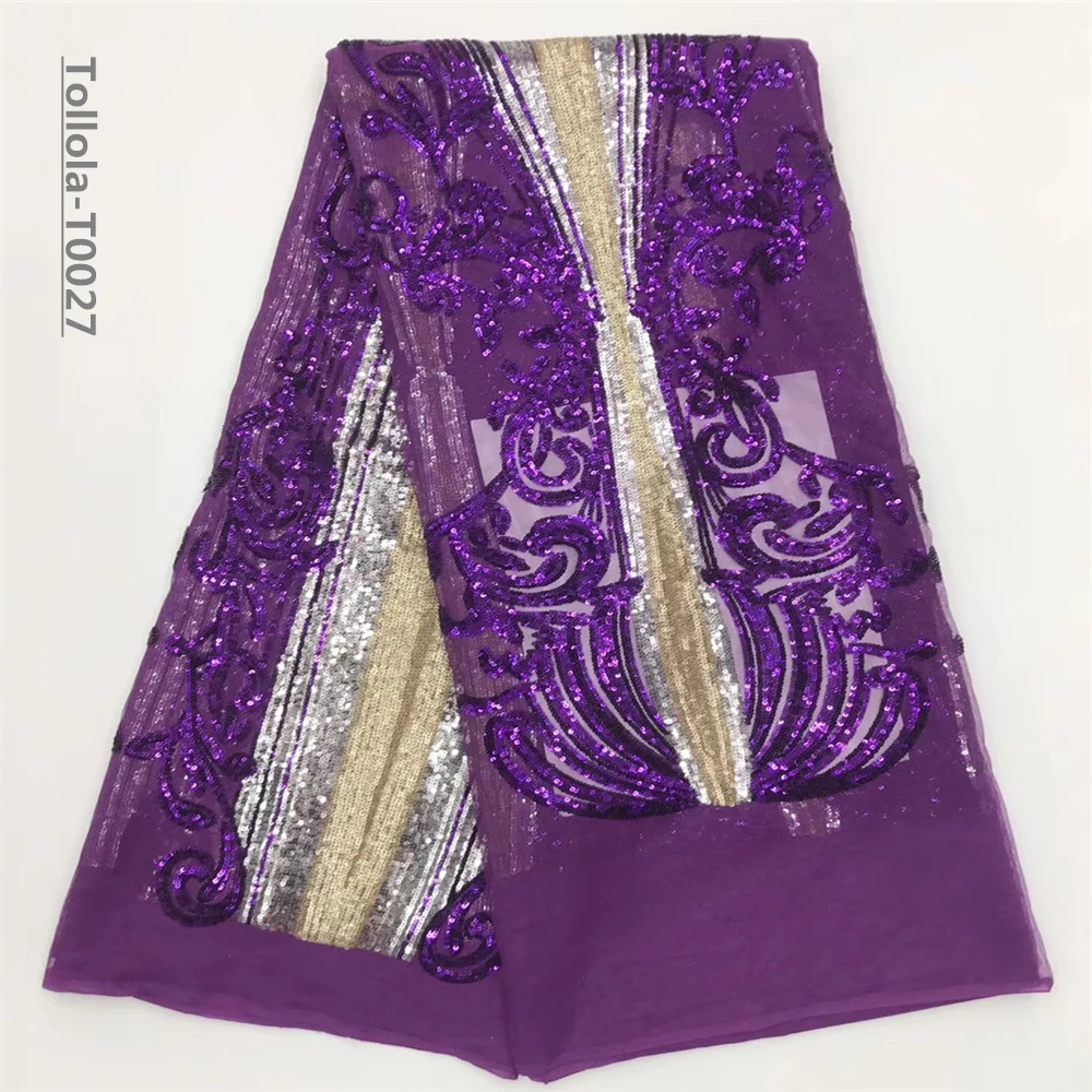 VILLIEA модное французское кружево 2018 васильковые золотые блестки вышитая Тюлевая