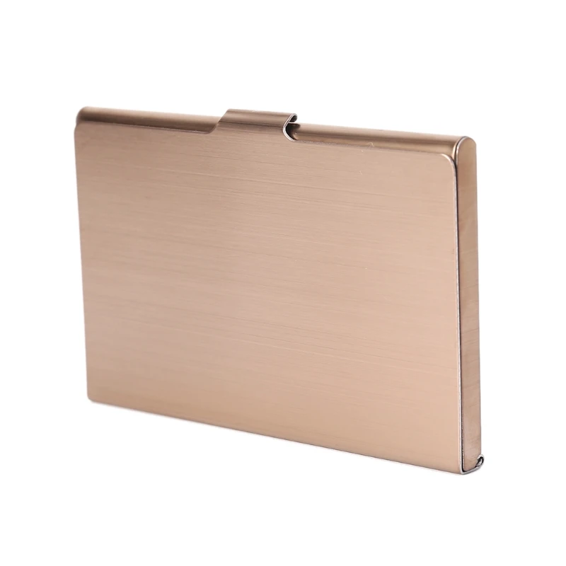 

Business Name Credit ID Card Holder Metal Stainless Steel Pocket Box Case