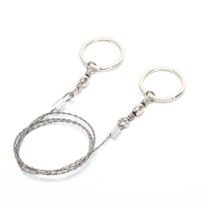 

High Quality 2Pcs/lot Stainless Steel Wire Saw Outdoor Practical Emergency Survival Gear Tools
