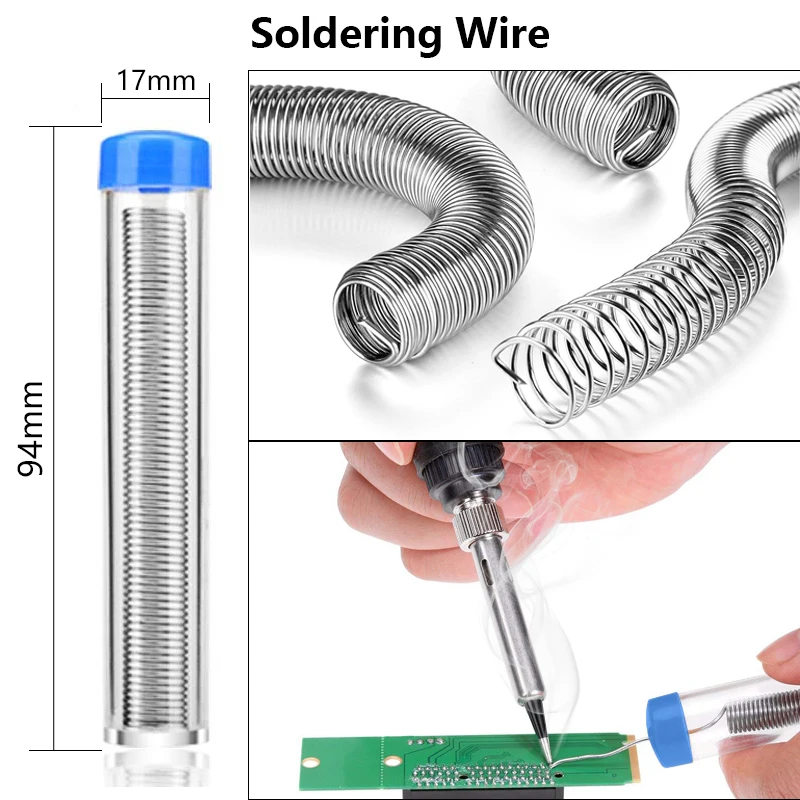 

Handskit Soldering Iron Desoldering Pump Soldering Wires With Screwdriver Set Tweezers Set Soldering Pump Welding Tools