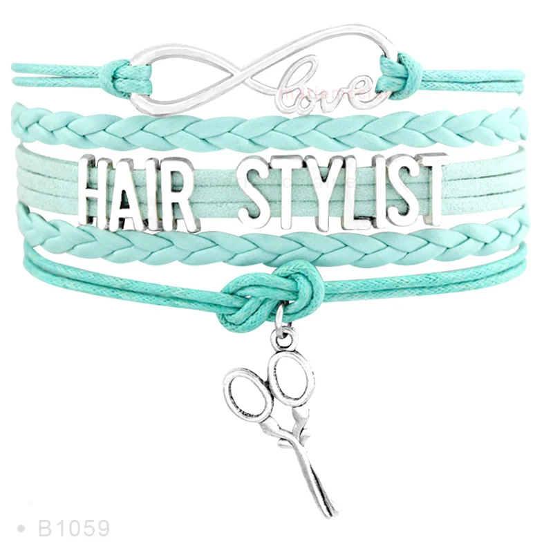 Парикмахерская синие белые розовые Серебряные ножницы очаровательные тату