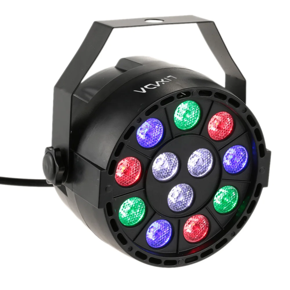 Lixada RGBW Диско светильник DMX 512 светодиодный высокое Мощность PAR Светильник