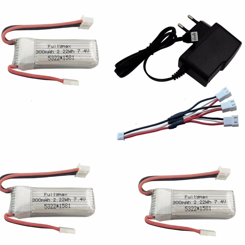 7,4 V 300mAh Lipo зарядное устройство наборы для XK DHC-2 A600 A700 A800 A430 2s 30C 7,4 v lipo батарея для WLToys F959 RC Самолет RTF - Цвет: Светло-желтый