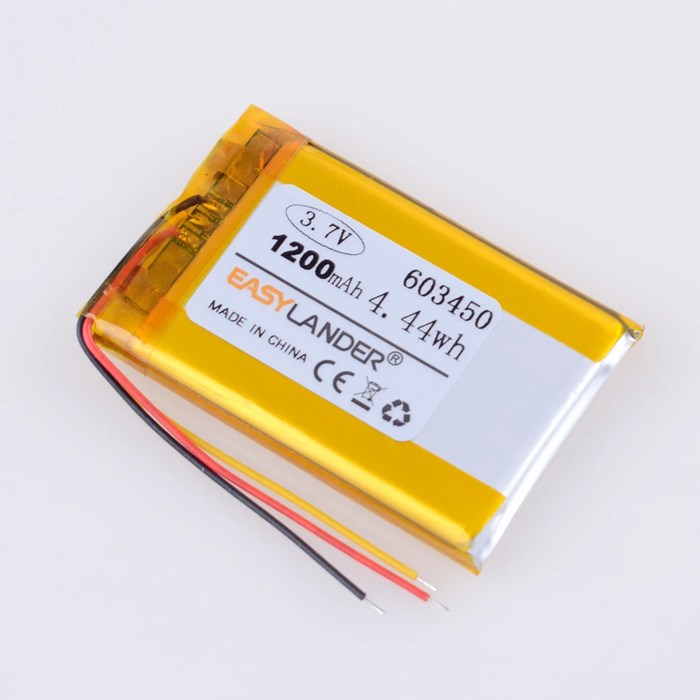 3 провода 7 V 1200mAh 603450 Литий-полимерный LiPo аккумуляторная батарея Замена для HS70 Corsair