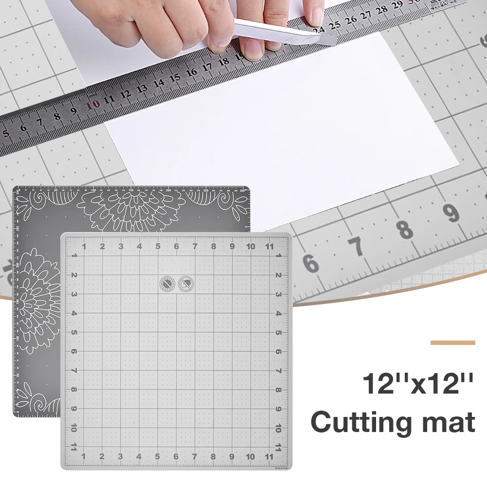

DIY 12 'x12' коврик для резки экологически чистый материал легкая разделочная Подушка сетка линий рукоделие карточка тканевая бумага ценная дос...