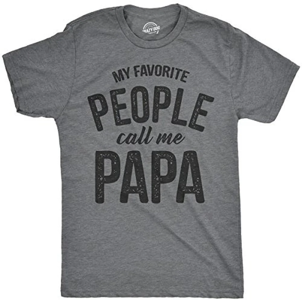 

Summer Tops T-shirt Karate Graphic Tees Tee Mens My Favorite People Call Me Papa T Shirt Funny Humor Father Tee for Guys