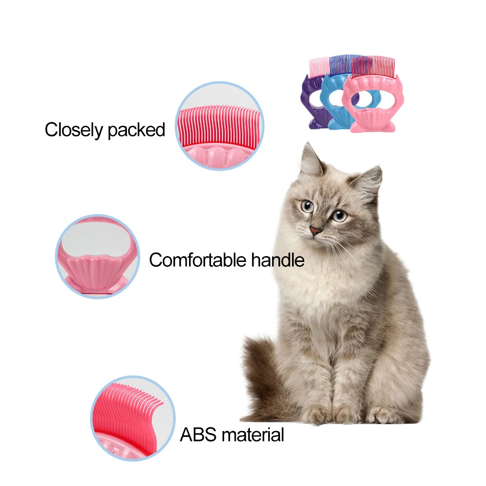 Шерсть домашних животных Deshedding Кисть гребень с рисунком собачки и котика груммер