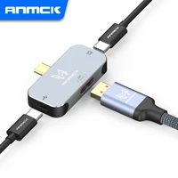 type c to hdmi adapter 4k 60hz dp splitter for notebook usb 2 0 docking stations 3 ports usb c hub for laptops macbook pro air