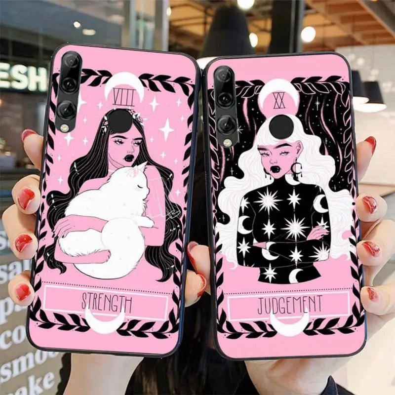 The Lovely Omens Tarot Deck Phone Case For Huawei Honor 8X 9 10 20 Lite 7A 7C 10i 9X Play 8C 9XPro