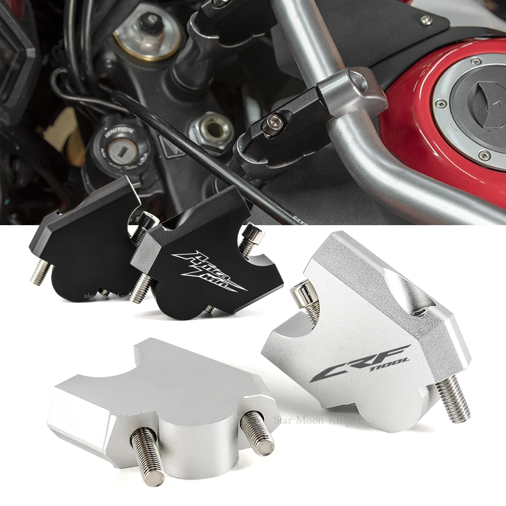 Motorcycle Handlebar Risers Clamp Mounting Clamp Mount Riser Clamps Aluminum For HONDA CRF1100L CRF1000L Africa Twin Adventure