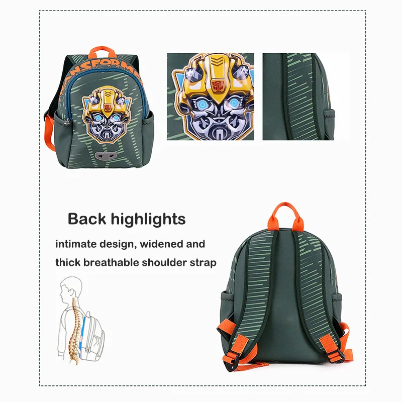 Детский рюкзак с рисунком трансформеров унисекс школьный водонепроницаемый