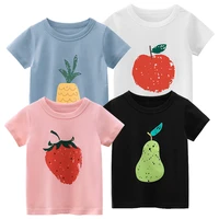 4pcs kids cotton t shirt unisex short sleeves o neck tops boys casual tees girls breathable party costume child summer clothing