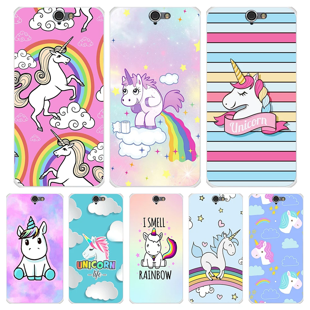 

Phone Case Silicone For HTC One A9 Cute Rainbow Unicorn Back Cover For HTC One A9 Cases