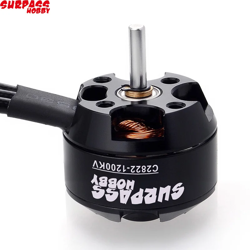Бесщеточный двигатель SURPASS HOBBY 2204 C2822 1200KV 1400KV с 4 полюсами для RC 3D самолета