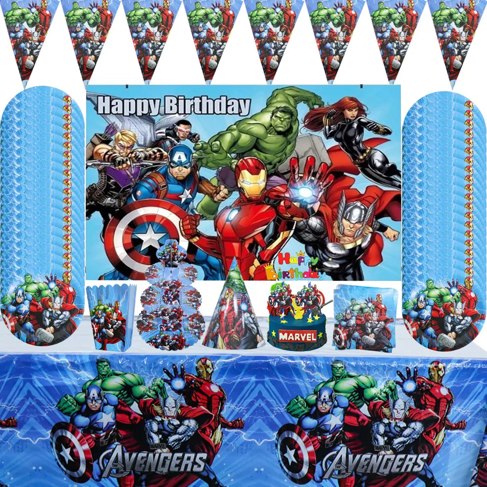 Товары для вечерние НКИ мстители супергерой украшение детского дня рождения