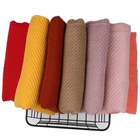 Монохромный хлопковый хиджаб 85x180 см, шарф для мусульманских женщин, тюрбан, саржевая ткань, мужская мода, головной платок