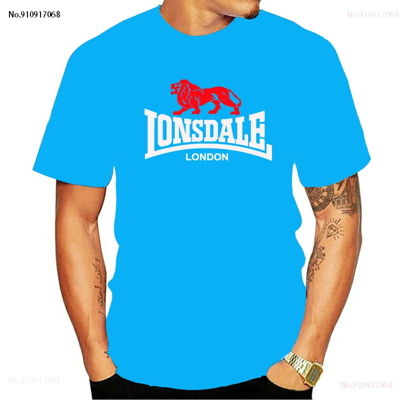 

2021 summer new style jacket casual T-shirt 3D printing fun T-shirt short-sleeved T-shirt Lonsdale men's fashion brand T-shirt