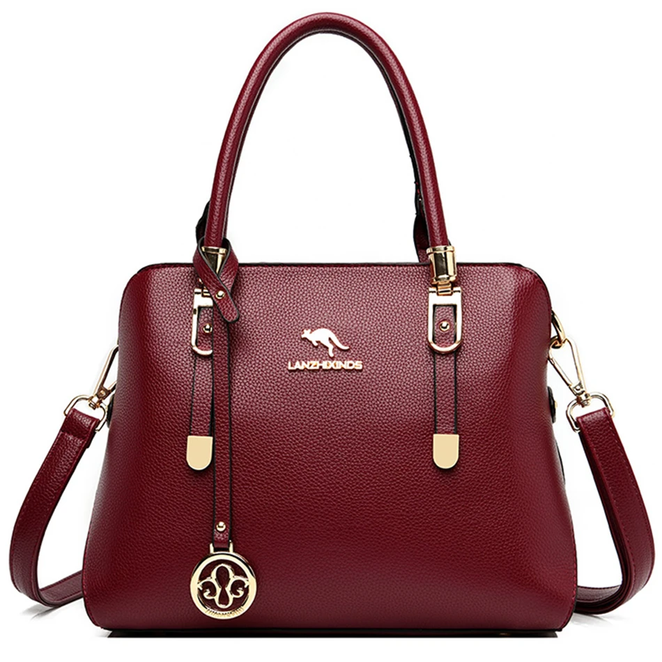 

Fashion High Quality Hand Bags High Quality Leather Shoulder Bags for Women Large Capacity Ladies Crossbody Bag Branded Handbags