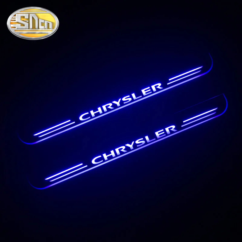 SNCN Автомобильный светодиодный дверной порог для Chrysler 300 300C 2005 - 2018 ультра-тонкий