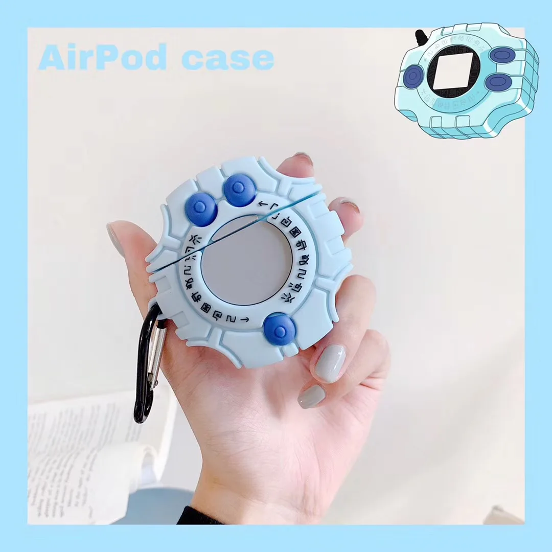 3D Прекрасный Digimon bugbear Digivice корпусы гарнитурные для Apple Airpods 1/2 силиконовый защитный чехол для наушников