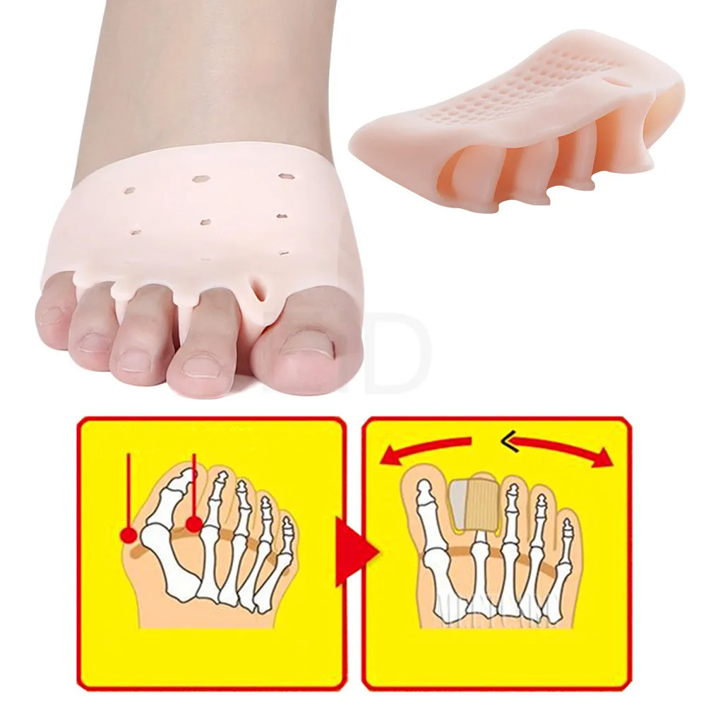Insoles Hallux Valgus Orthotics Bunion Pads for Separate All Toe Big Bone Orthopedic Foot Hammer Corrector Separator Inserts Pad