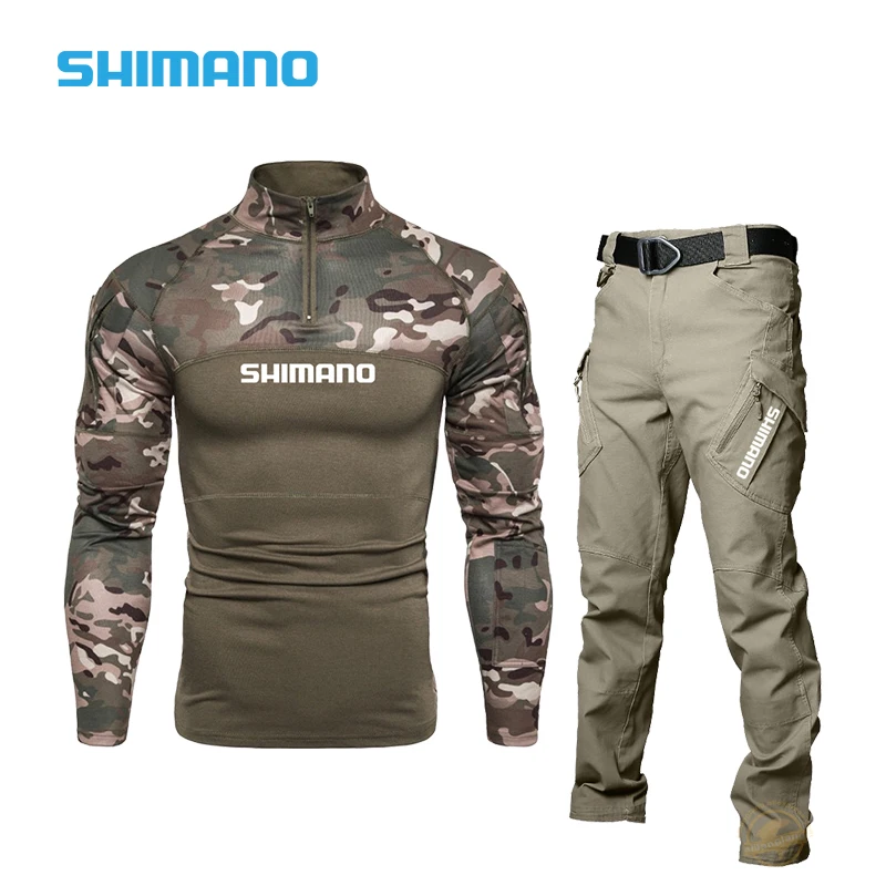 

Рыболовная одежда SHIMANO, уличные камуфляжные Рыболовные костюмы, ветрозащитные высококачественные костюмы для альпинизма, мужские весенне-...