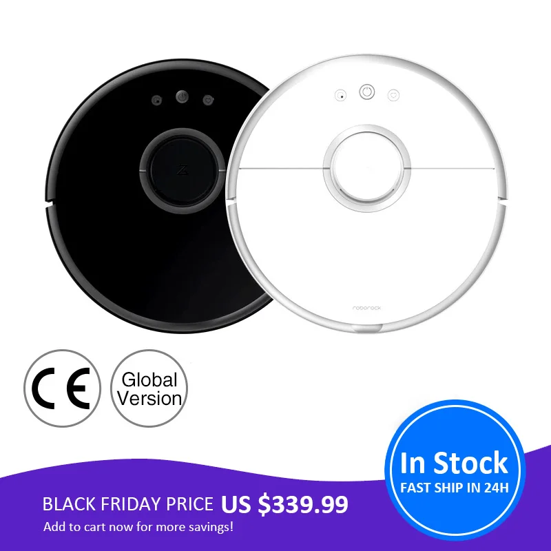 Roborock S50 S55 Robot Vacuum Cleaner Household Automatic Sweeping Dust Disinfection App Smart Planning WIFI Remote | Бытовая техника