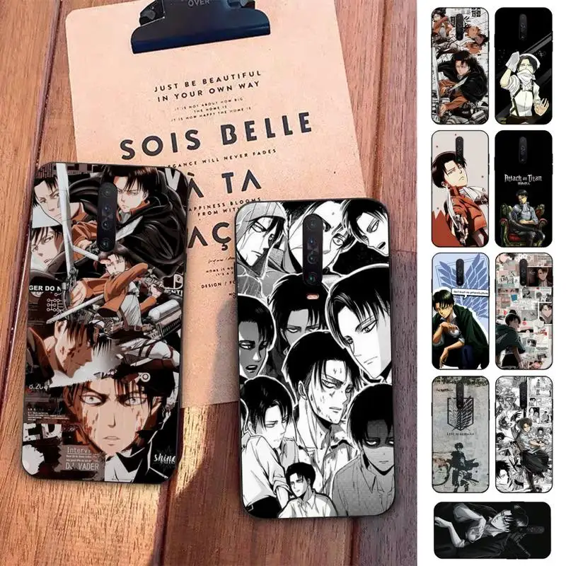 

Anime Attack On Titan Levi Ackerman Phone Case for Redmi 5 6 7 8 9 A 5plus K20 4X S2 GO 6 K30 pro