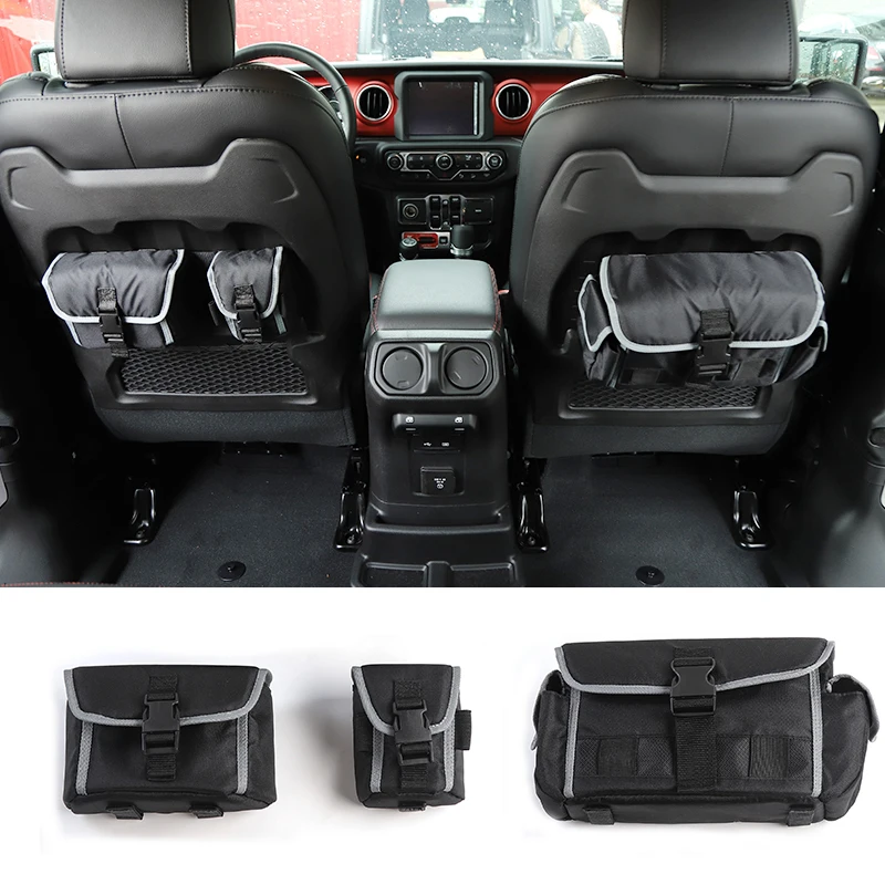 

Stowing Tidying for Jeep Wrangler JL Rubicon JK TJ 1997-2021 Storage Bag Organizers Seat Back Tailgate Door Bags Car Accessories