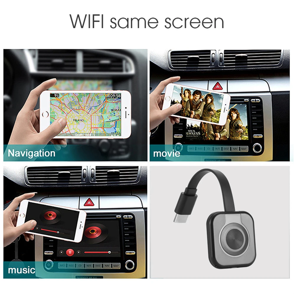 Grwibeou Беспроводной 1080p HDMI совместимых с ТВ палка Wi Fi Дисплей приемник для Miracast