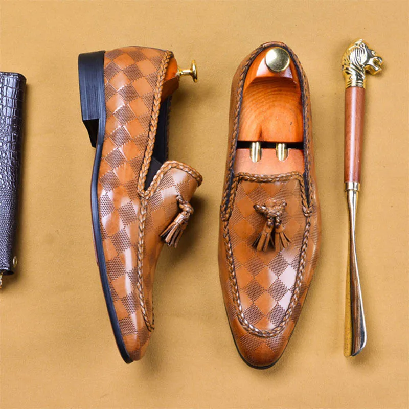 Sipriks Mens Fashion Tassel Loafers 