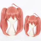 Аниме DARLING в FRANXX Косплэй парики будущее Мику 390 парики длиной 40 см дымчатый розовый синтетические волосы... Косплэй + парик Кепки
