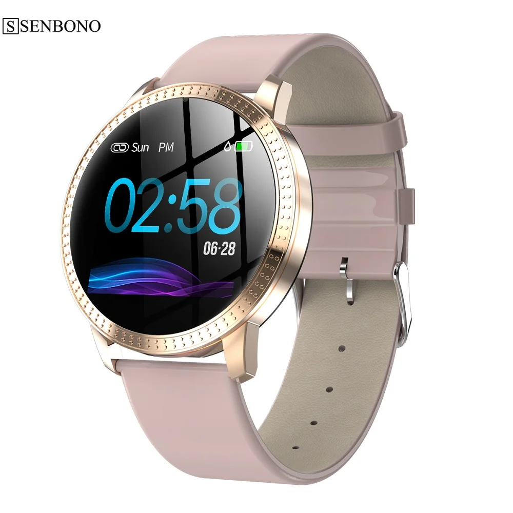 Смарт-часы SENBONO CF18, OLED, цветной экран, умные часы для мужчин и женщин, модный фитнес-трекер, смарт-браслет